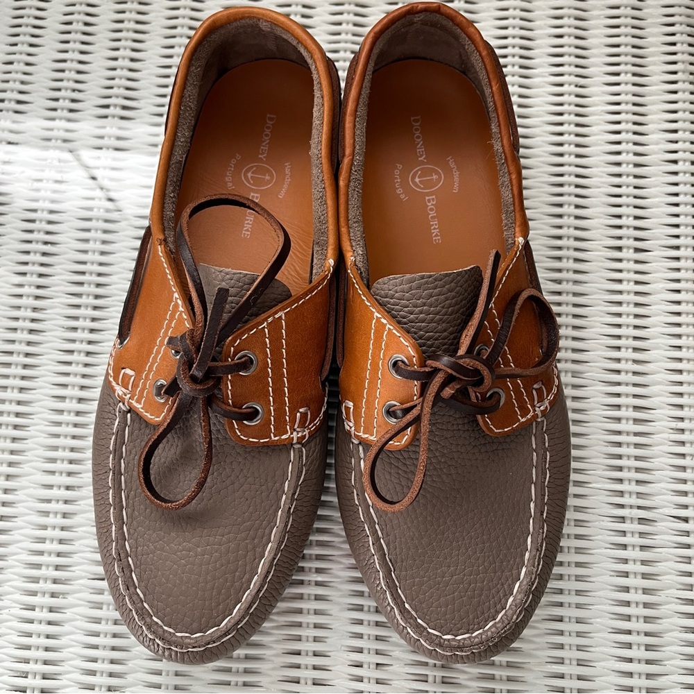 Dooney & Bourke Regatta pebble boat shoes genuine leather Men's Size US 11/EU 44